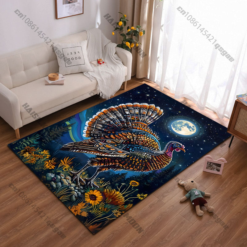 Home Textiles Turkey - Ковер с рисунком турецких лунных цветов,